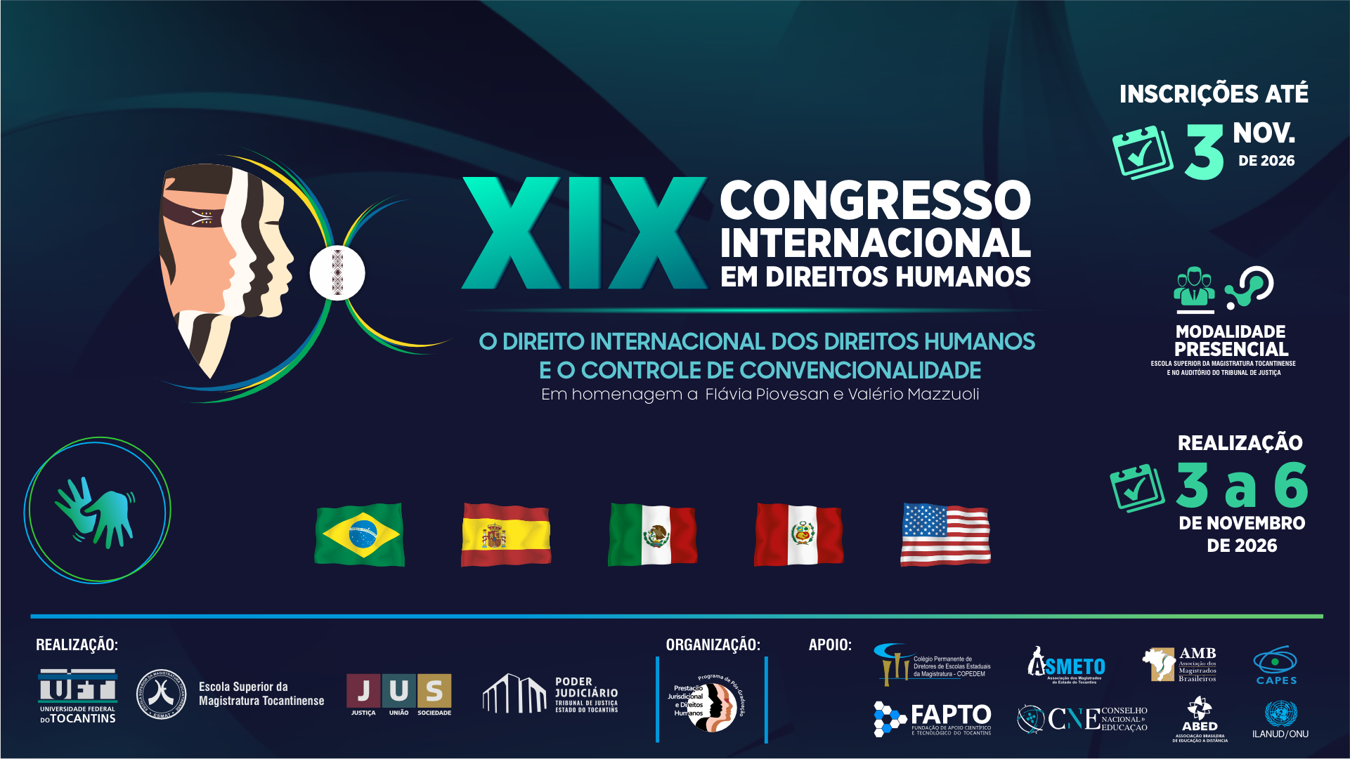XIX Congresso Internacional em Direitos Humanos: confira inscrições, programação e orientações para participar