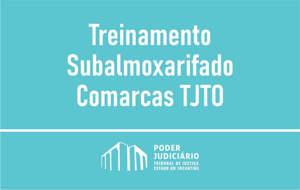 Treinamento Subalmoxarifado Comarcas TJTO